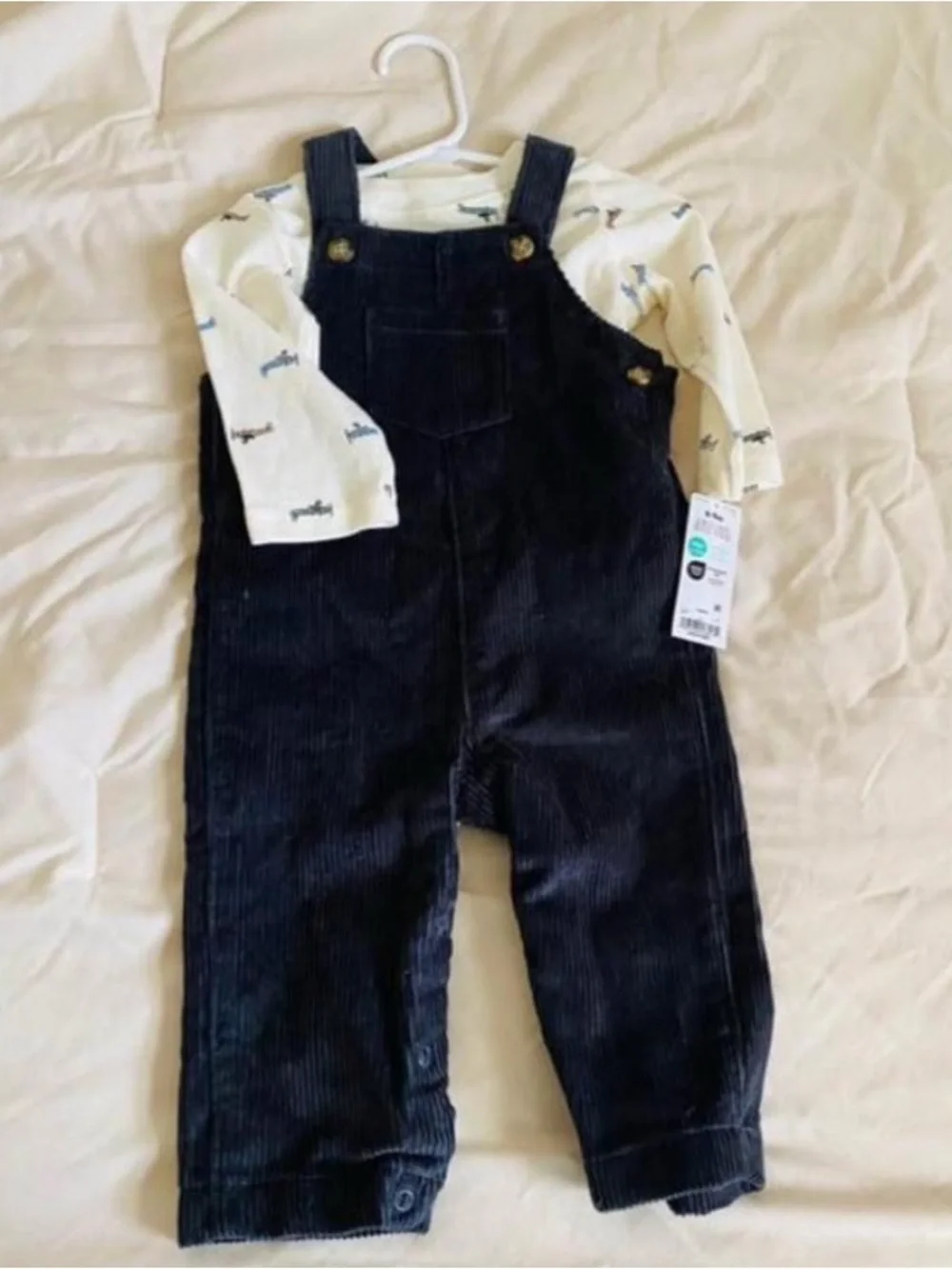 Carter's Navy Corduroy Overalls for Kids